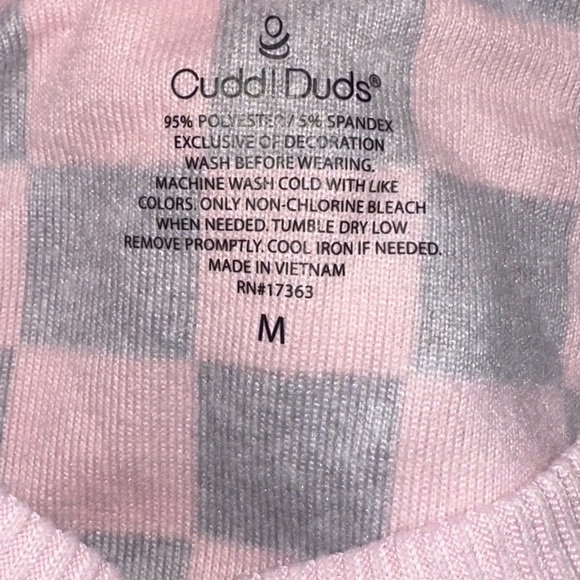Cuddl Duds Pink and Gray Pajama Set - Picture 4 of 4